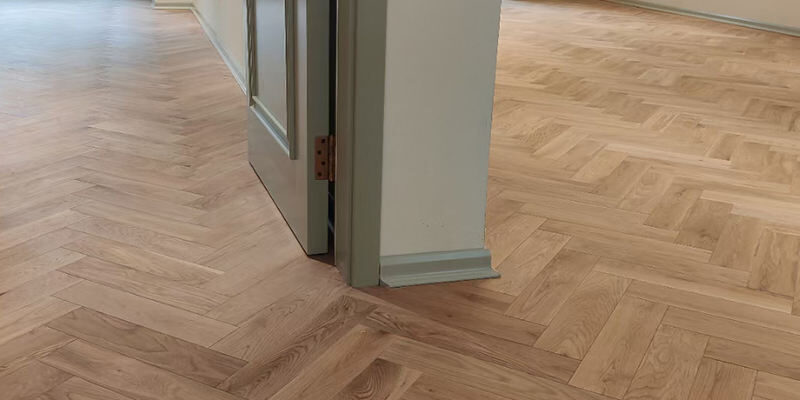 Solid White Oak Herringbone Hardwood Flooring