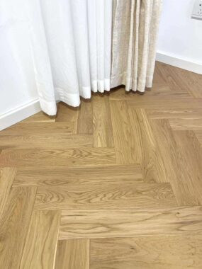 Solid White Oak Herringbone Hardwood Flooring