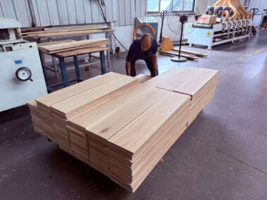 Walnut wood engineered flooring